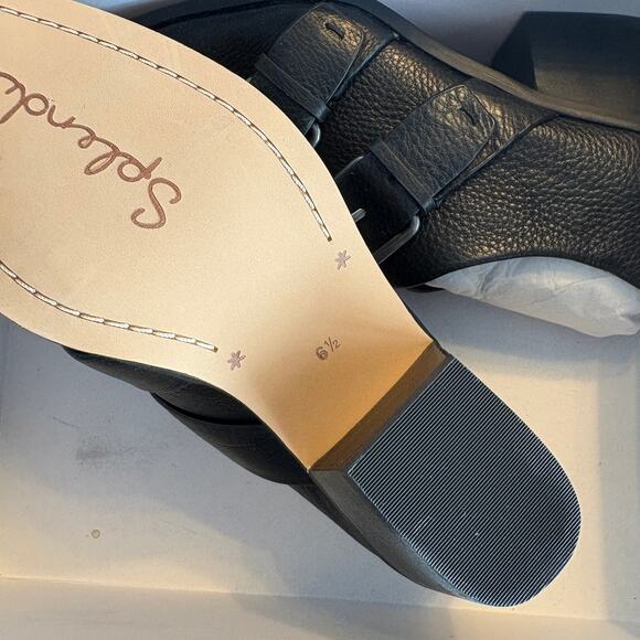 Splendid Carla Buckle Boots 6.5 Black Leather NWT Ankle Booties Anthro Western - Picture 5 of 7